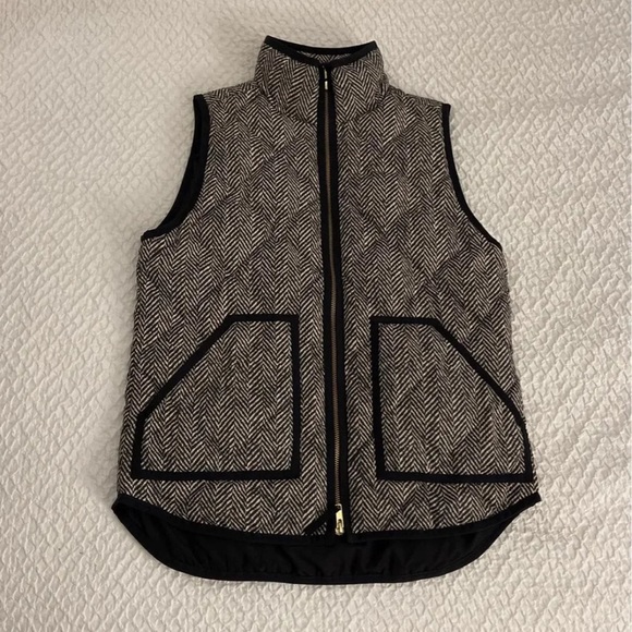 J Crew Herringbone Vest - Picture 1 of 4